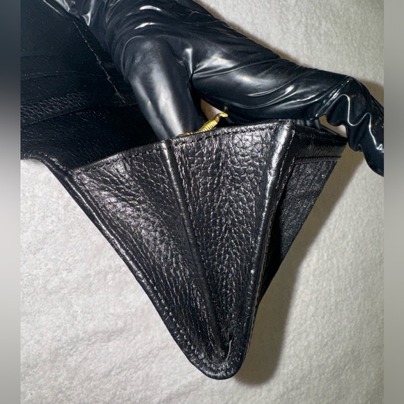 Fendi COA Black Zucchino cloth/leather bifold long wallet… - Picture 8 of 16